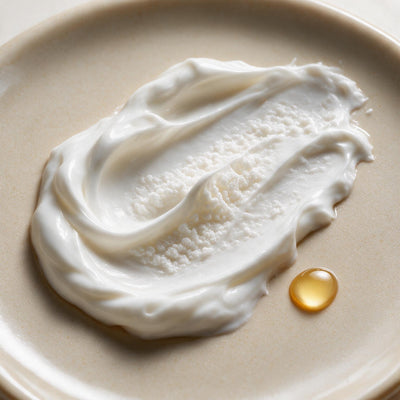 Cream texture close-up